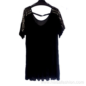 Sexy Black V-neck Dress For Women